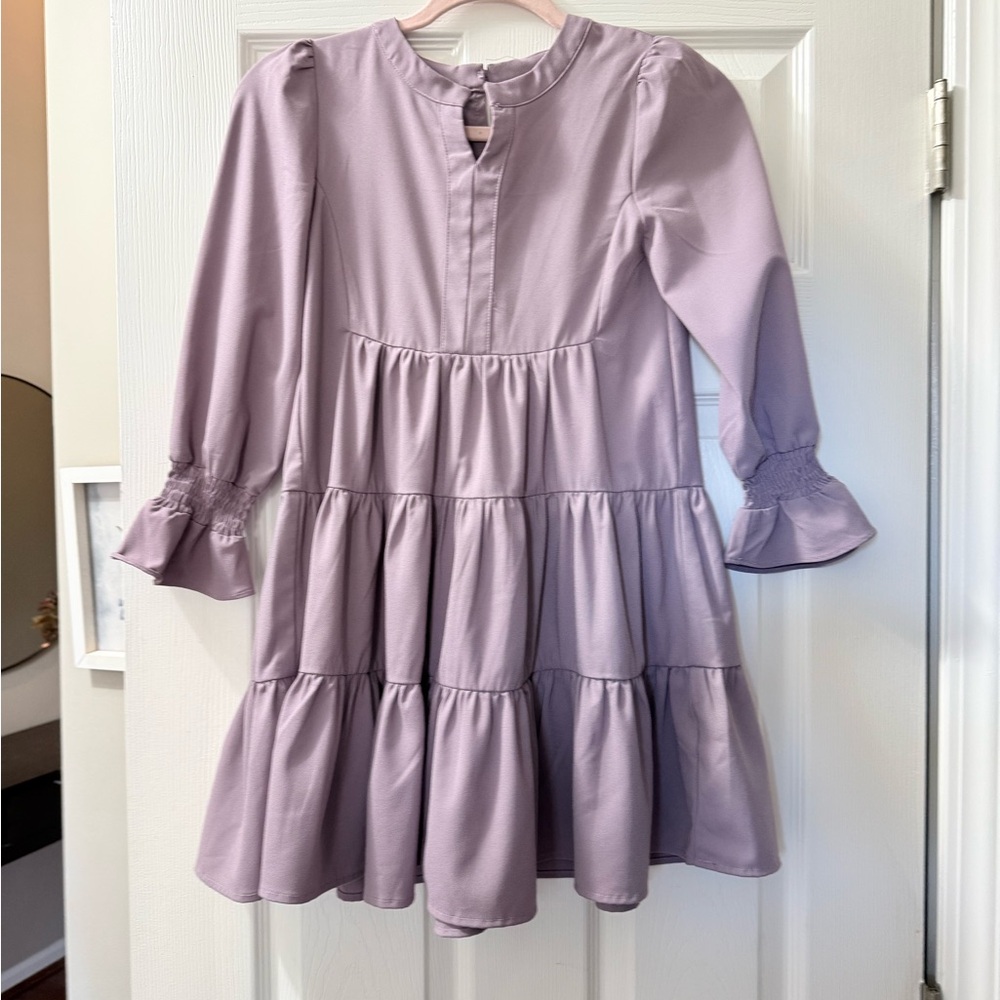 Purple dress long sleeve